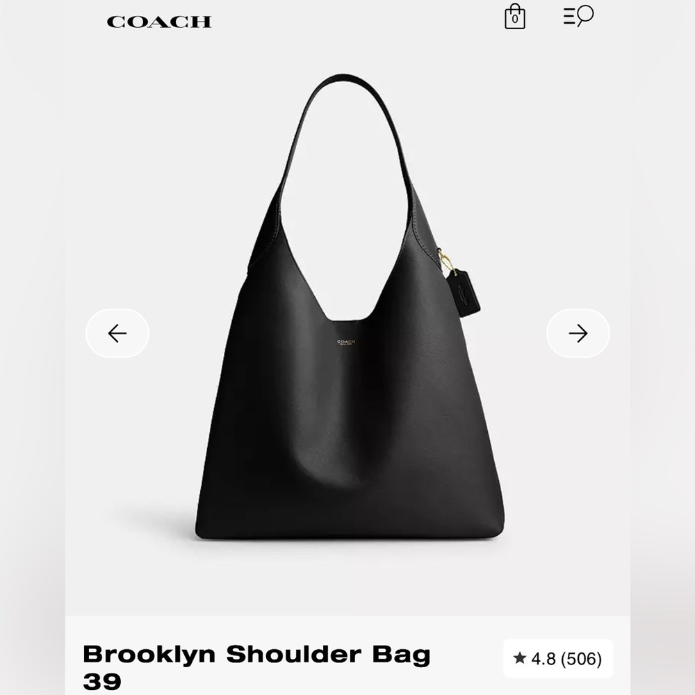 COACH | Brooklyn 39 | Black | NWT